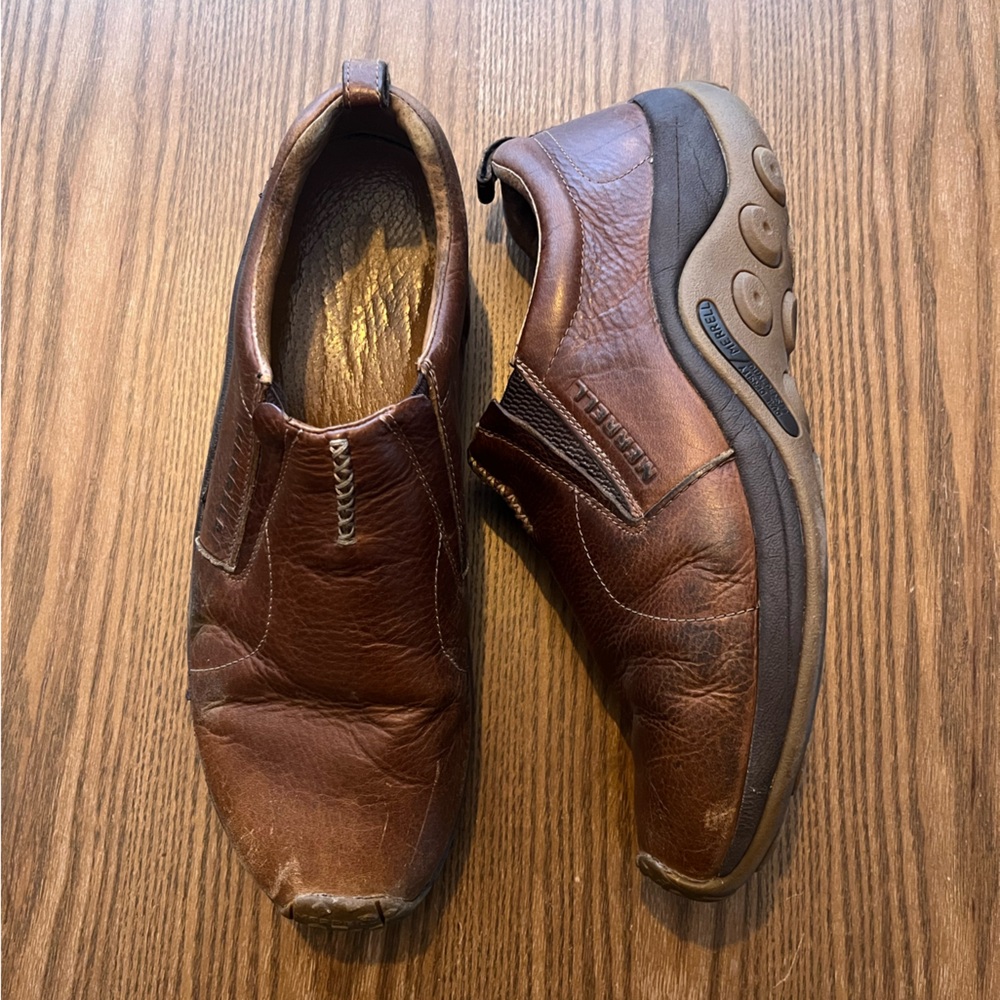 Merrell Men's Brown Leather Slip-Ons size 14